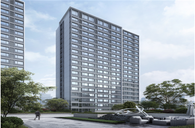 杭州市首座近零能耗住宅建筑临安beat·365宸锦学府主体结顶